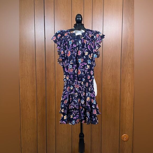 Ramy Brook Averill Ruffled Floral Mini Dress size XXS - Picture 8 of 11